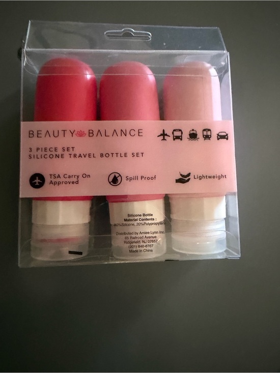 Other - Silicone Travel Bottle Set - Pink Mix